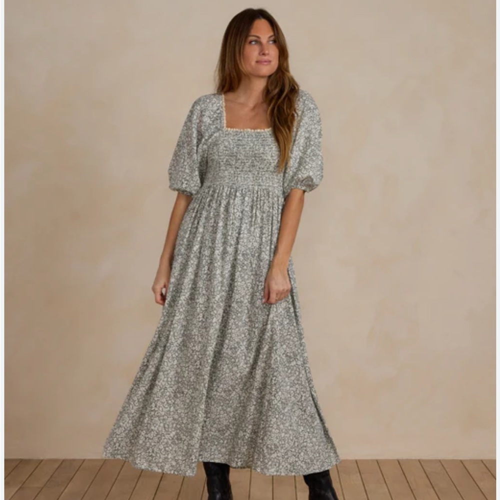 Rylee + Cru Oceane Dress green meadow XL